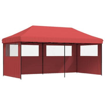 Vidaxl Zabavni šotor Burgundija 292 x 580 x 315 cm Oxford tkanina