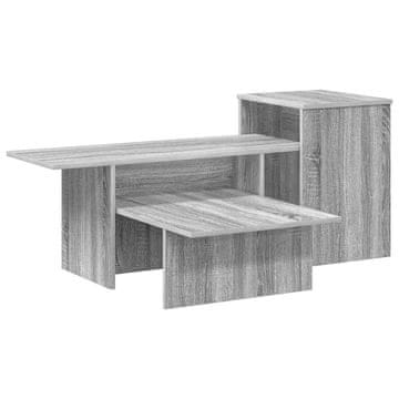 Vidaxl Konzolna miza Siva Sonoma 91,5 x 35 x 38,5 cm Konstruiran les