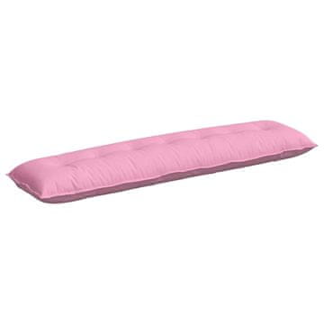 Vidaxl Poglavni vzglavnik Roza 200 x 19 x 50 cm blago
