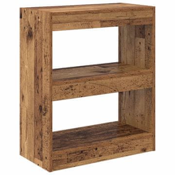 Vidaxl Knjigovni omar Star les 60 x 30 x 72 cm Konstruiran les