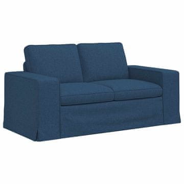 Vidaxl Kavč Modra 162 x 80 x 82 cm blago