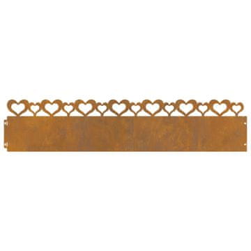 Vidaxl Robniki za trato 20 szt. Rjav 103 x 0,05 x 22 cm