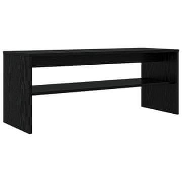 Vidaxl TV omarica Črna Orehovina 100 x 35 x 40 cm Konstruiran les
