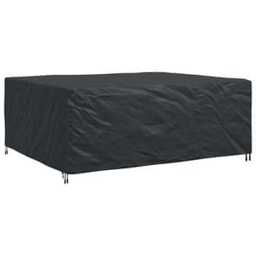 Vidaxl Prevleka za pohištvo Enobarvno Črna 250 x 210 x 70 cm 210D