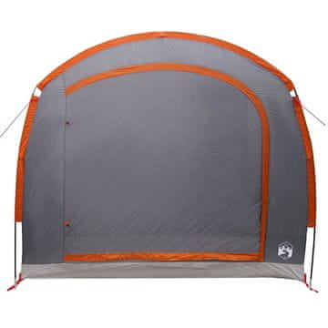 Vidaxl Šotor s streho Siva in oranžna 268 x 240 x 191 cm Poliester