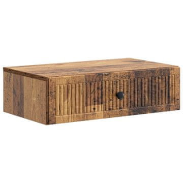 Vidaxl Stenska stranska miza Star les 59 x 34,5 x 17 cm Inženirski les