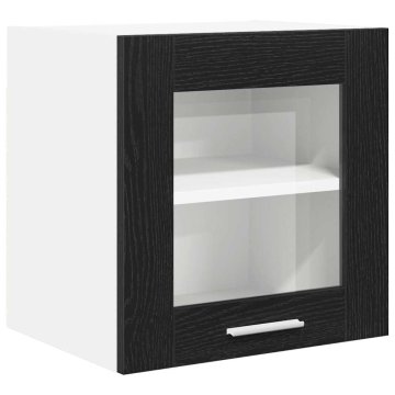 Vidaxl Viseča omarica Črna Orehovina 40 x 31 x 40 cm Konstruiran les