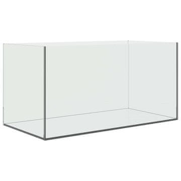 Vidaxl Akvarij s shranjevanjem Transparentno 60 x 30 x 30 cm Steklo