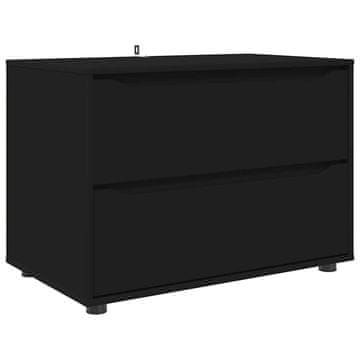 Vidaxl Omarica za shranjevanje Črna 80 x 48 x 57 cm Konstruiran les