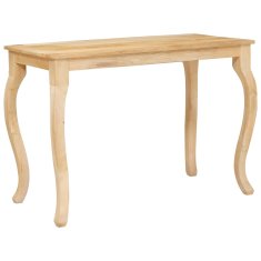 Vidaxl Klubska miza Rjava 110 x 55 x 77 cm Masiven les manga