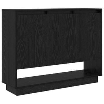 Vidaxl Strani šal Črna Orehovina 97 x 29 x 75 cm Konstruiran les