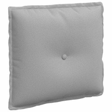 Vidaxl Poglavni vzglavnik Oblačno siva 50 x 19 x 45 cm blago