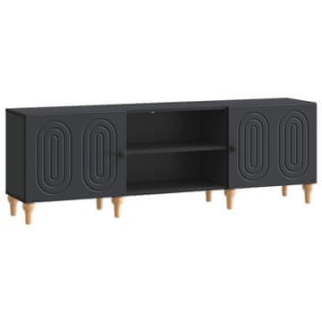 Vidaxl TV omarica Črna 150 x 31 x 50 cm Inženirski les