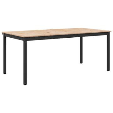 Vidaxl Jedilna miza Naravna 180 x 90 x 75 cm Masivno borovo les
