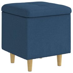 Vidaxl Ottoman s shranjevanjem Modra 40 x 40 x 45 cm blago