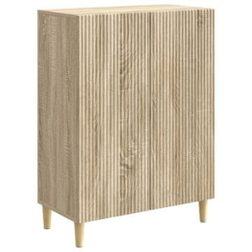Vidaxl Strani šal Sonoma hrast 66 x 34,5 x 90 cm Inženirski les