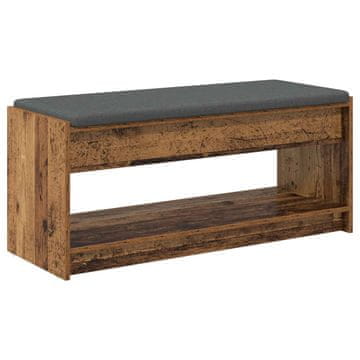 Vidaxl Haldna klop Star les 103 x 38 x 45 cm Oblikovan Les in Tkanina