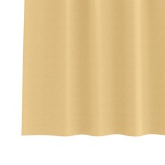 Vidaxl Zavese za zatemnitev z obroči 2 szt. Bež 175 x 140 cm Poliester