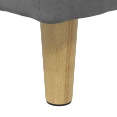 Vidaxl Ottoman s shranjevanjem Temno siva 60 x 60 x 45 cm Žamet