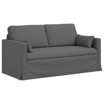 Vidaxl Kavč Temno siva 158 x 78 x 80 cm blago