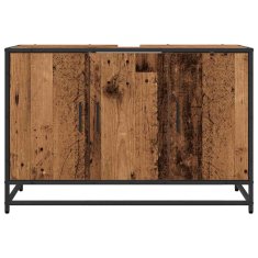 Vidaxl Kopalniška omarica Star les 90 x 33 x 60 cm Inženirski les