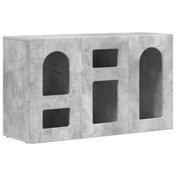 Vidaxl Strani šal Betonsko siva 100 x 35 x 59 cm Konstruiran les