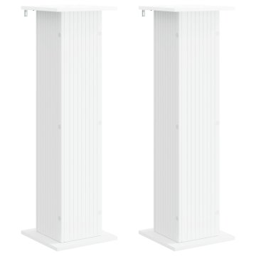 Vidaxl Stojalo za rastline 2 kos Bela 30,5 x 30 x 100,5 cm