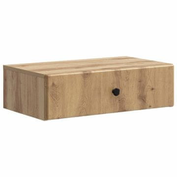 Vidaxl Stenska stranska miza 59 x 34,5 x 17 cm Inženirski les