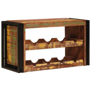 Vidaxl Stojalo za vino Rjava 80 x 45 x 33 cm Trden recikliran les