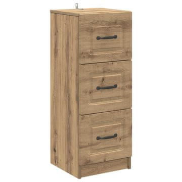 Vidaxl Predalna omara Artisan hrast 33 x 34,5 x 87 cm Inženirski les