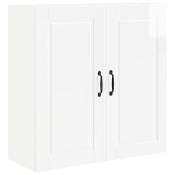 Vidaxl Omarica na steni PORTO Visok sijaj bela 80 x 31 x 80 cm