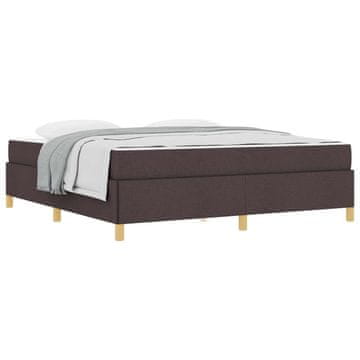 Vidaxl Konstrukcija postelje Temno rjava 180 x 200 cm blago