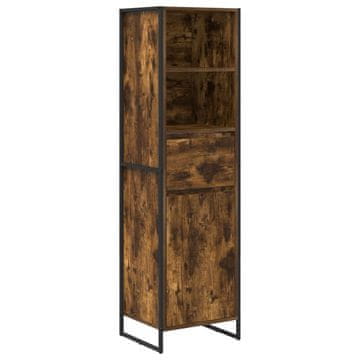 Vidaxl Knjigovni omar Dimni hrast 43 x 36 x 150.5 cm Konstruiran les
