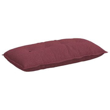 Vidaxl Poglavni vzglavnik Vinorodna rdeča 100 x 19 x 50 cm blago