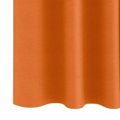 Vidaxl Zavese za zatemnitev z obroči 2 szt. Svetlo oranžna 140 x 140 cm