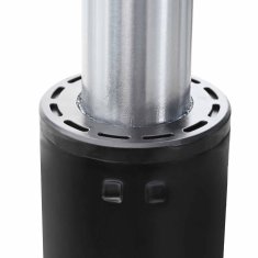 Vidaxl Plinski valj pisarniškega stola Črna 307-447 mm elezo