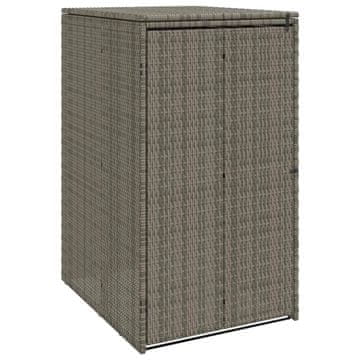 Vidaxl Škatla za smeti Siva 65 x 80 x 115 cm Polietilen