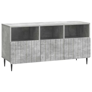 Vidaxl TV omarica Betonsko siva 102 x 34,5 x 50 cm Inženirski les