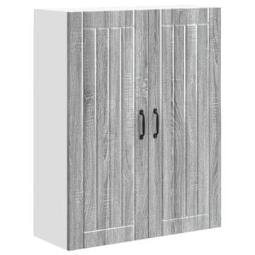 Vidaxl Omarica na steni LUCCA Siva Sonoma 80 x 31 x 100 cm