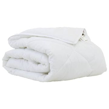 Vidaxl Odeja Bela 200 x 155 x 4 cm Poliester
