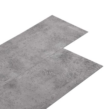Vidaxl Samolepilna talna deska Rjava cementna 4,46 m² 32 kos PVC