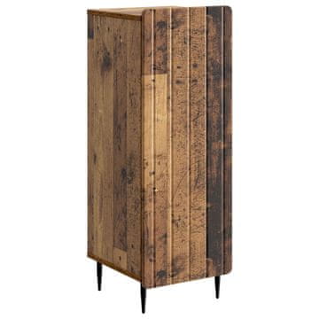 Vidaxl Strani šal Star les 34,5 x 33 x 92 cm Inženirski les