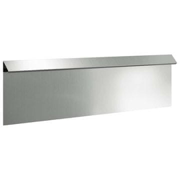 Vidaxl Ograja za polže 16 szt. srebrna 100 x 3,5 x 25 cm