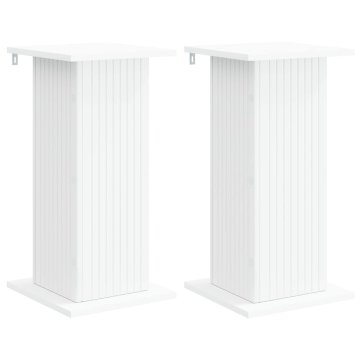 Vidaxl Stojalo za rastline 2 kos Bela 30,5 x 30 x 60,5 cm
