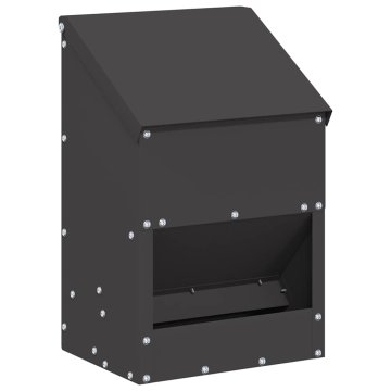 Vidaxl Hranilnik za piščance Črna 21 x 16 x 33 cm 3 kg