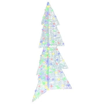 Vidaxl Božično drevo med 160 LED večbarvno 150 cm Akril