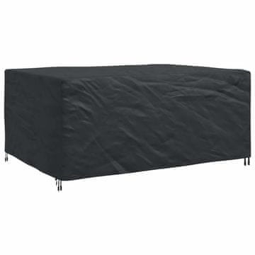 Vidaxl Prevleka za pohištvo Enobarvno Črna 240 x 180 x 100 cm 210D