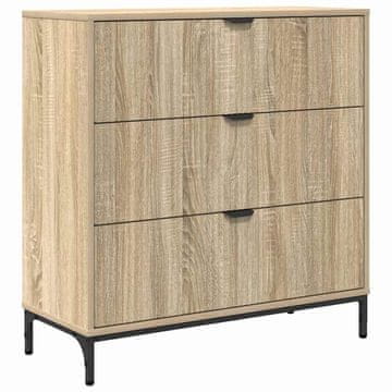 Vidaxl Strani šal Sonoma hrast 79,5 x 33 x 82 cm Konstruiran les