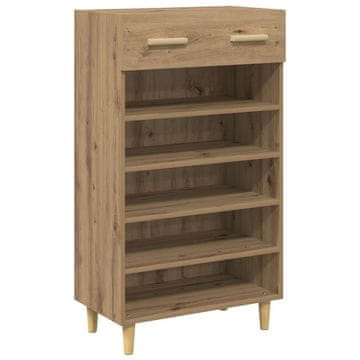 Vidaxl Omara za čevlje s polico Oreh 60 x 35 x 105 cm Konstruiran les