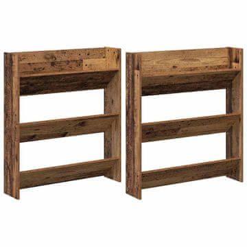 Vidaxl Omara za čevlje 2 szt. Star les 84 x 18 x 90 cm Konstruiran les